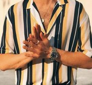 Ericdress Stripe Casual Lapel Single-Breasted Men’s Shirt