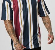 Ericdress Stripe Print Sports Loose Mens T-shirt