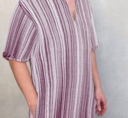 Ericdress Stripe Stand Collar Spring Loose Men’s Shirt