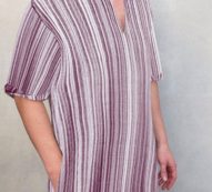 Ericdress Stripe Stand Collar Spring Loose Men’s Shirt