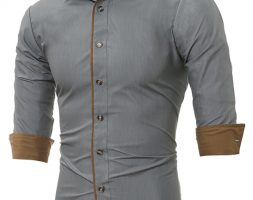 Ericdress Unique Slim Men’s Shirt