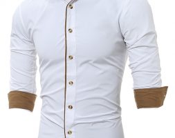 Ericdress Unique Slim Men’s Shirt