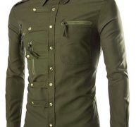 Ericdress Unique Zip Design Men’s Shirt