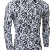 Ericdress Vogue Unique Print Slim Men’s Shirt
