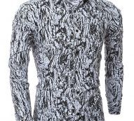 Ericdress Vogue Unique Print Slim Men’s Shirt