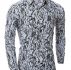 Ericdress Vogue Unique Print Slim Men’s Shirt