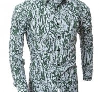 Ericdress Vogue Unique Print Slim Men’s Shirt