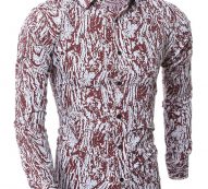 Ericdress Vogue Unique Print Slim Men’s Shirt