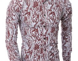 Ericdress Vogue Unique Print Slim Men’s Shirt