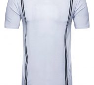 Ericdress Zipper Round Neck Plain Slim Mens T-shirt