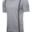 Ericdress Zipper Round Neck Plain Slim Mens T-shirt