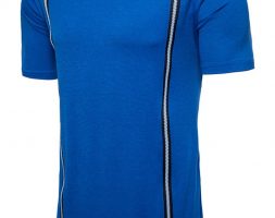 Ericdress Zipper Round Neck Plain Slim Mens T-shirt