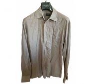 Ermenegildo Zegna burgundy Cotton Shirts