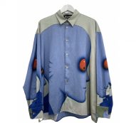 Études Studio blue Silk Shirts