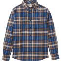 ExOfficio Men’s BugsAway Redding Midweight Flannel LS Shirt – XL – Navy