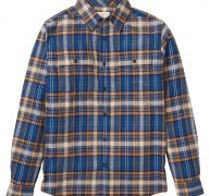 ExOfficio Men’s BugsAway Redding Midweight Flannel LS Shirt – XL – Navy