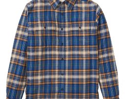 ExOfficio Men’s BugsAway Redding Midweight Flannel LS Shirt – XL – Navy