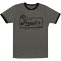 Fender Beer Label Mens T-Shirt Large Black