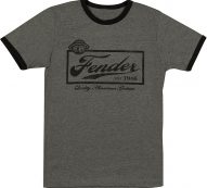 Fender Beer Label Mens T-Shirt X Large Black