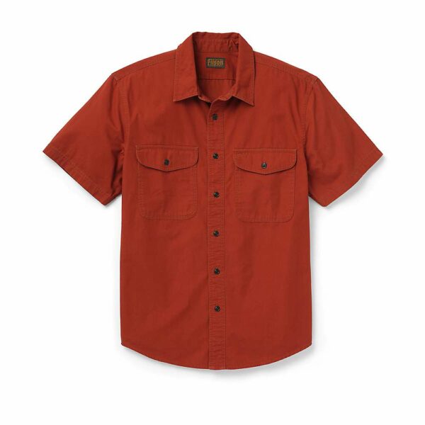 Filson Men's Field SS Shirt - Large - Red Grouse