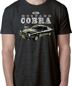 Ford 1974 Cobra Profile Mens Burnout Shirt