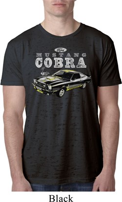 Ford 1974 Cobra Profile Mens Burnout Shirt