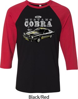 Ford 1974 Cobra Profile Mens Raglan Shirt