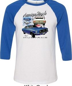 Ford American Muscle 1967 Mustang Mens Raglan Shirt