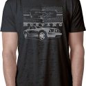 Ford Mustang with Grill Mens Burnout Shirt