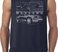 Ford Mustang with Grill Mens Sleeveless Shirt