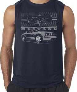 Ford Mustang with Grill Mens Sleeveless Shirt