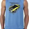 Ford Vintage Yellow Mustang Boss Mens Sleeveless Shirt