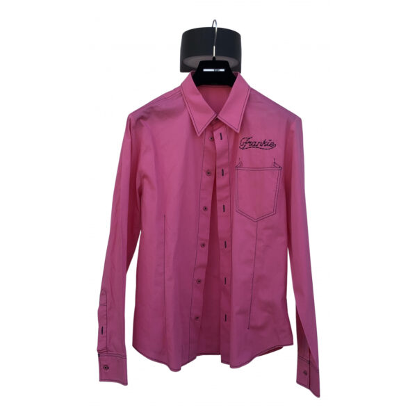 Frankie Morello pink Cotton Shirts