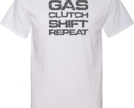 Gas Clutch Shift Repeat Grey Print Mens Tall Shirt
