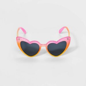 Girls' Heart Shape Sunglasses - Cat & Jack Pink