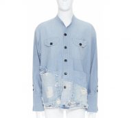 Greg Lauren blue Cotton Shirts