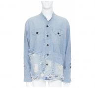 Greg Lauren blue Cotton Shirts