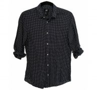 H&M navy Cotton Shirts