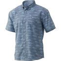 Huk Men’s Billfish Teaser Shirt – Medium – Silver Blue