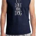 I Love My Dog Mens Muscle Shirt