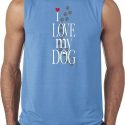 I Love My Dog Mens Sleeveless Shirt