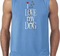 I Love My Dog Mens Sleeveless Shirt