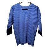 Issey Miyake blue Polyester Shirts