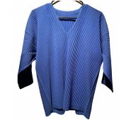 Issey Miyake blue Polyester Shirts
