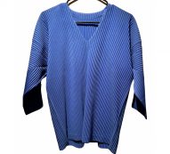 Issey Miyake blue Polyester Shirts