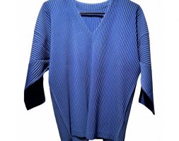 Issey Miyake blue Polyester Shirts
