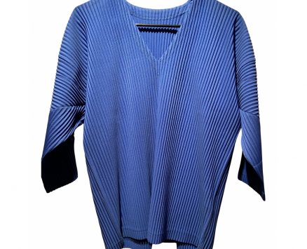 Issey Miyake blue Polyester Shirts