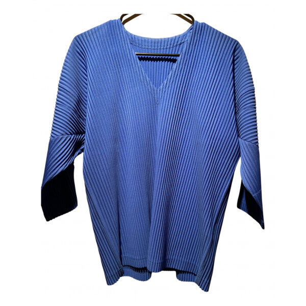 Issey Miyake blue Polyester Shirts