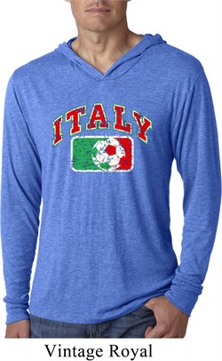 Italy Mens Hooded Shirt