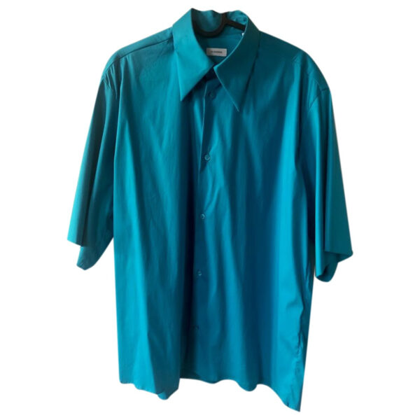 Jil Sander turquoise Cotton Shirts